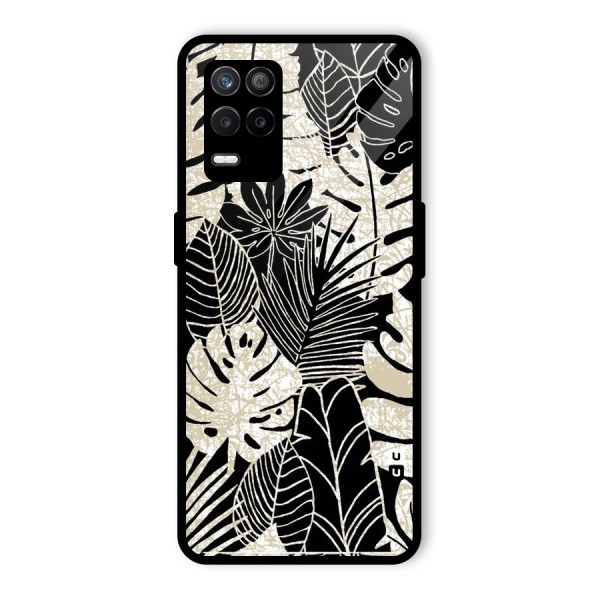 Leaf Pattern Glass Back Case for Realme 9 5G