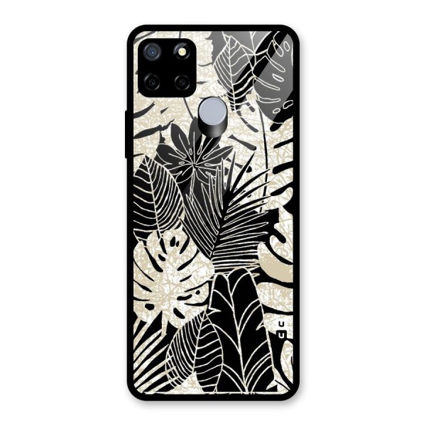 Leaf Pattern Glass Back Case for Realme C12