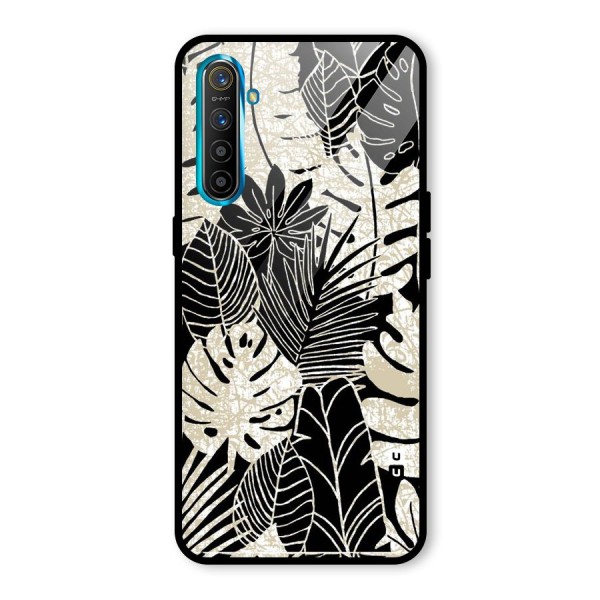 Leaf Pattern Glass Back Case for Realme XT