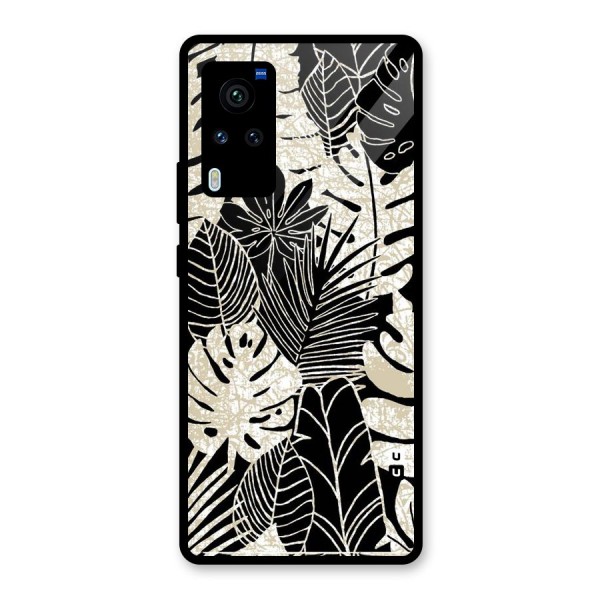 Leaf Pattern Glass Back Case for Vivo X60 Pro