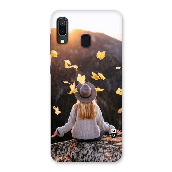 Leaf Rain Sunset Back Case for Galaxy A20