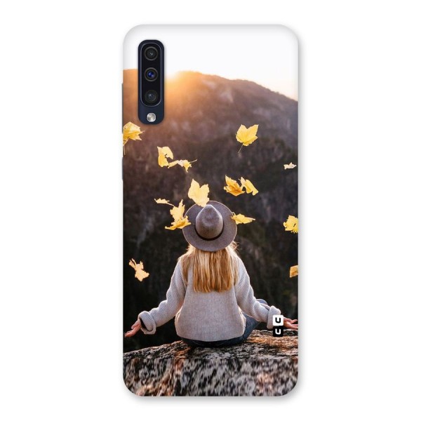 Leaf Rain Sunset Back Case for Galaxy A50