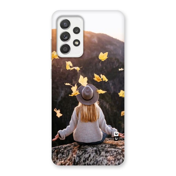 Leaf Rain Sunset Back Case for Galaxy A52