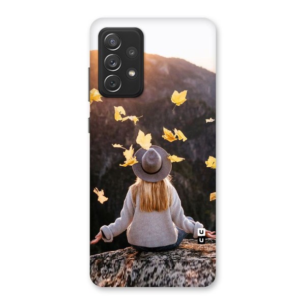 Leaf Rain Sunset Back Case for Galaxy A72