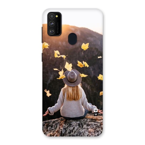 Leaf Rain Sunset Back Case for Galaxy M21