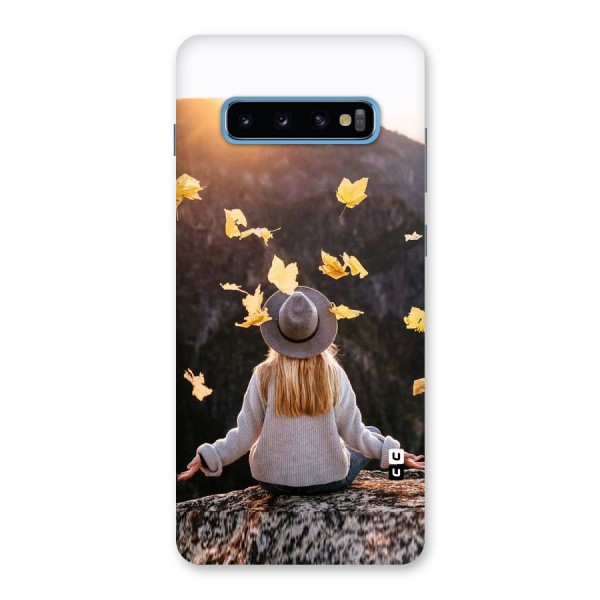 Leaf Rain Sunset Back Case for Galaxy S10 Plus