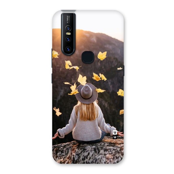 Leaf Rain Sunset Back Case for Vivo V15