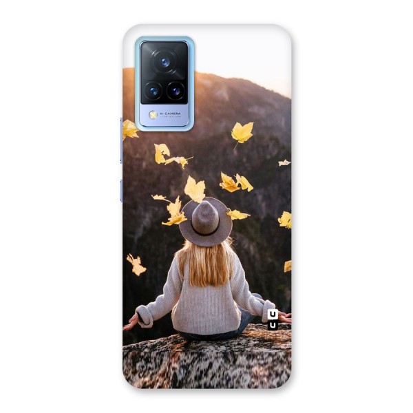 Leaf Rain Sunset Back Case for Vivo V21 5G