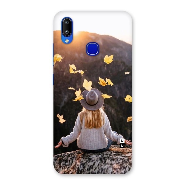 Leaf Rain Sunset Back Case for Vivo Y91