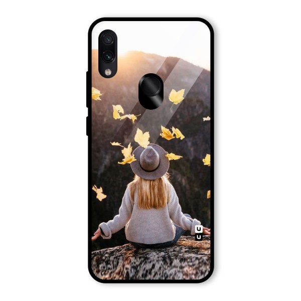 Leaf Rain Sunset Glass Back Case for Redmi Note 7S