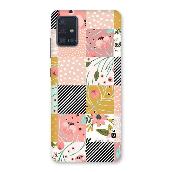 Leaf Stripe Polka Back Case for Galaxy A51