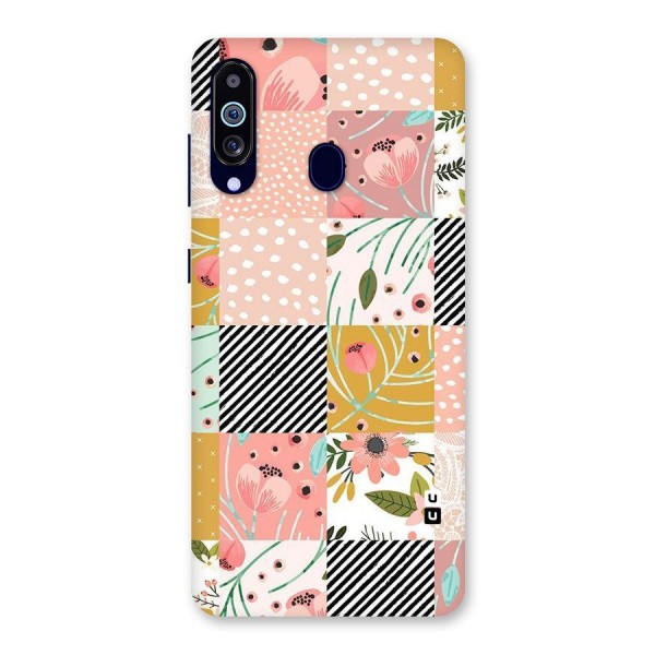 Leaf Stripe Polka Back Case for Galaxy A60