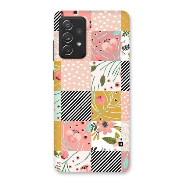 Leaf Stripe Polka Back Case for Galaxy A72