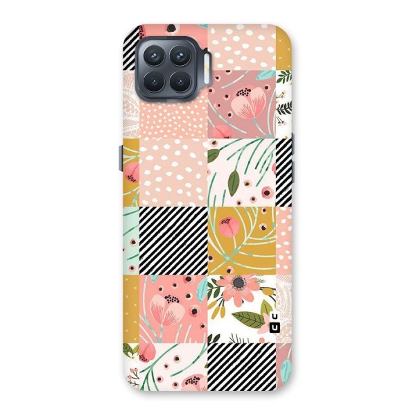 Leaf Stripe Polka Back Case for Oppo F17 Pro