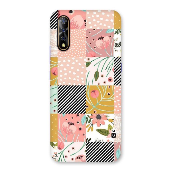 Leaf Stripe Polka Back Case for Vivo S1