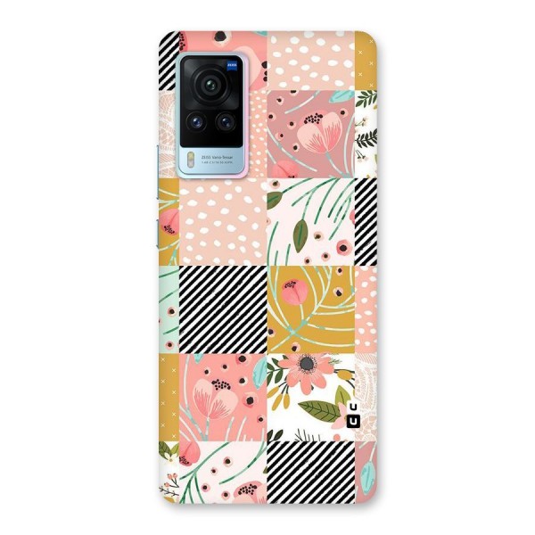 Leaf Stripe Polka Back Case for Vivo X60 Pro