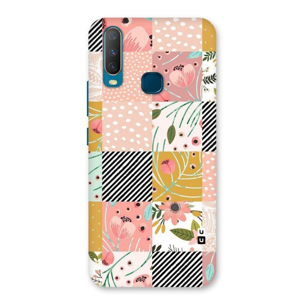 Leaf Stripe Polka Back Case for Vivo Y12