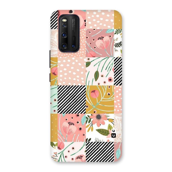 Leaf Stripe Polka Back Case for Vivo iQOO 3