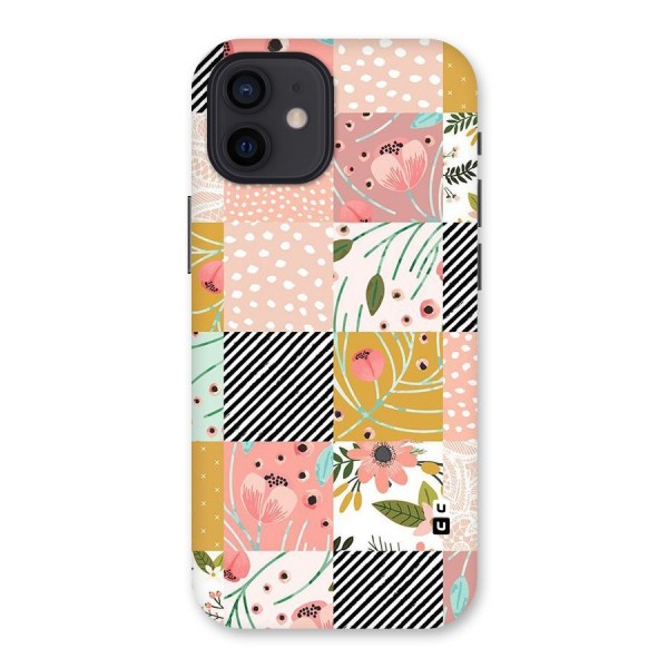 Leaf Stripe Polka Back Case for iPhone 12