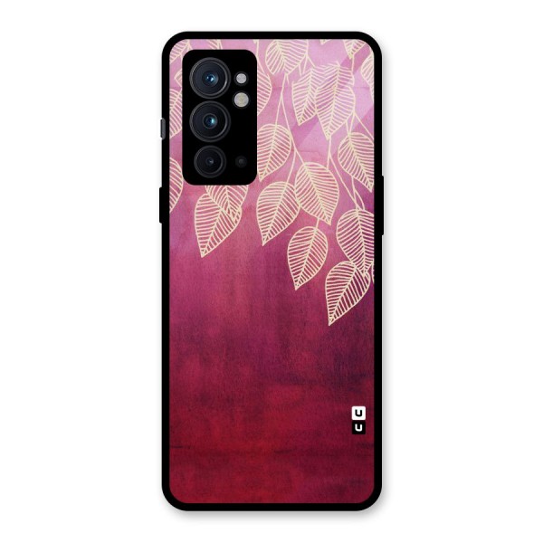 Leafy Outline Glass Back Case for OnePlus 9RT 5G