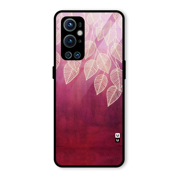 Leafy Outline Glass Back Case for OnePlus 9 Pro