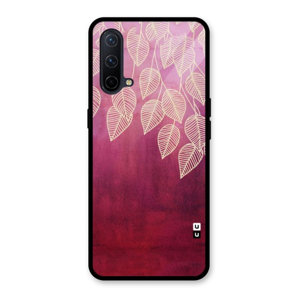 Leafy Outline Glass Back Case for OnePlus Nord CE 5G