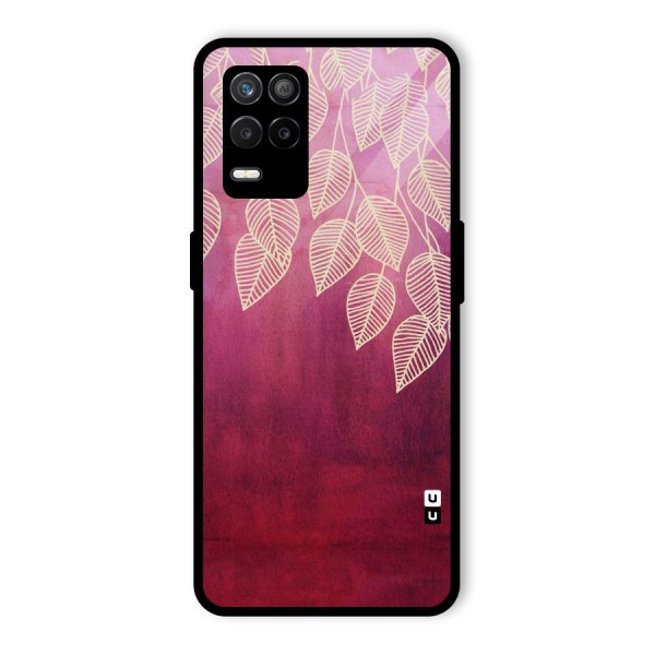 Leafy Outline Glass Back Case for Realme 9 5G