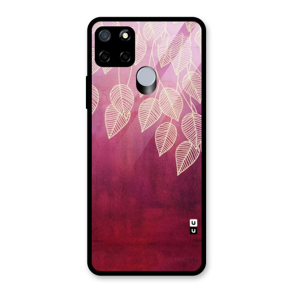 Leafy Outline Glass Back Case for Realme C12