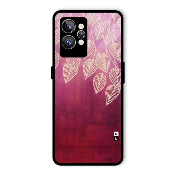 Leafy Outline Glass Back Case for Realme GT2 Pro