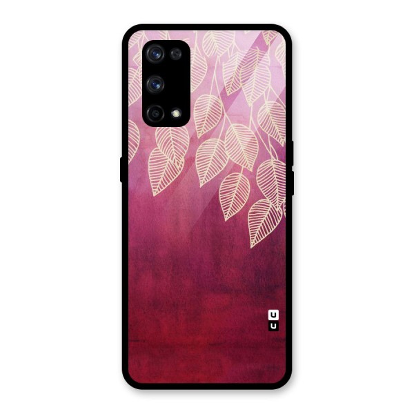 Leafy Outline Glass Back Case for Realme X7 Pro