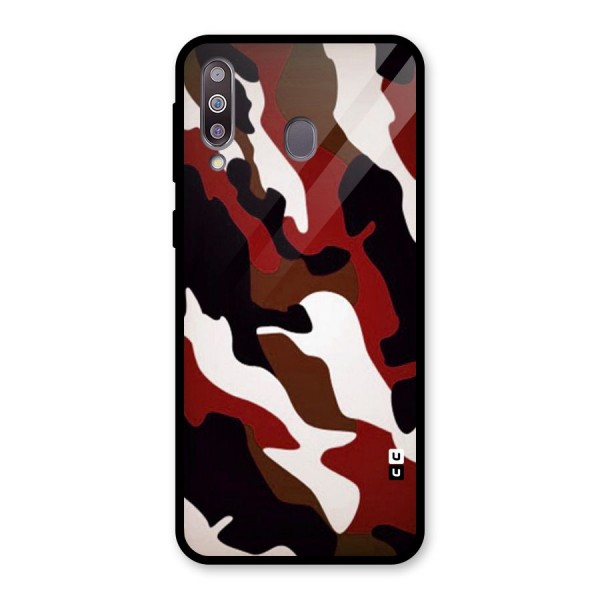 Leapord Pattern Glass Back Case for Galaxy M30