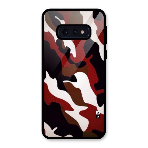 Leapord Pattern Glass Back Case for Galaxy S10e