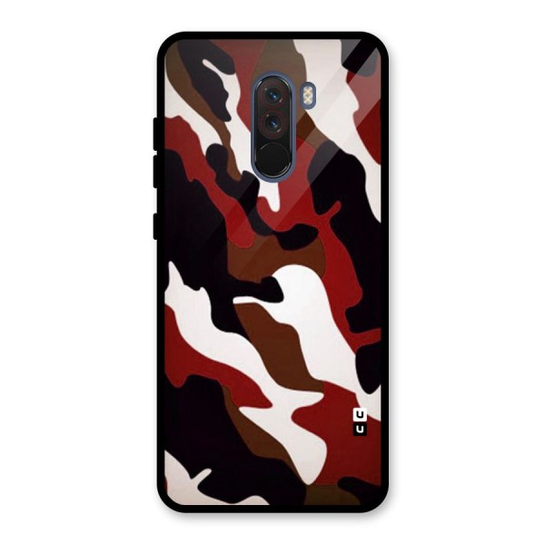 Leapord Pattern Glass Back Case for Poco F1