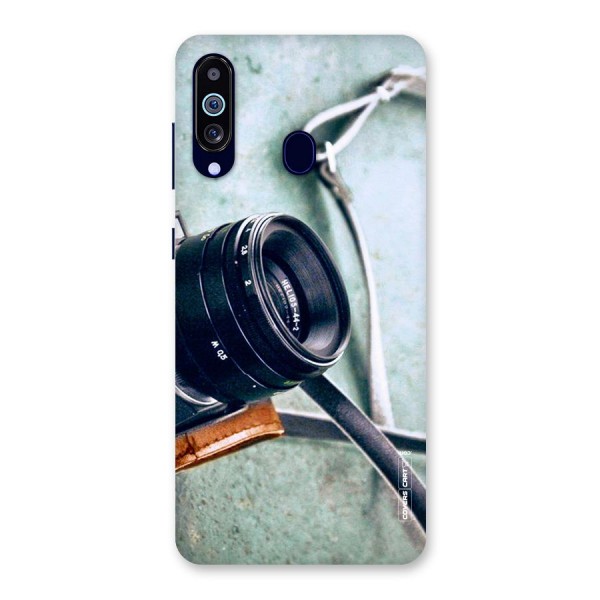 Leather Camera Lens Back Case for Galaxy A60