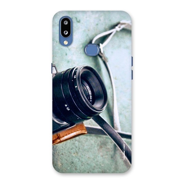 Leather Camera Lens Back Case for Galaxy M01s