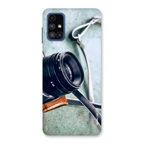 Leather Camera Lens Back Case for Galaxy M51