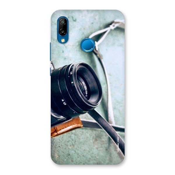 Leather Camera Lens Back Case for Huawei P20 Lite