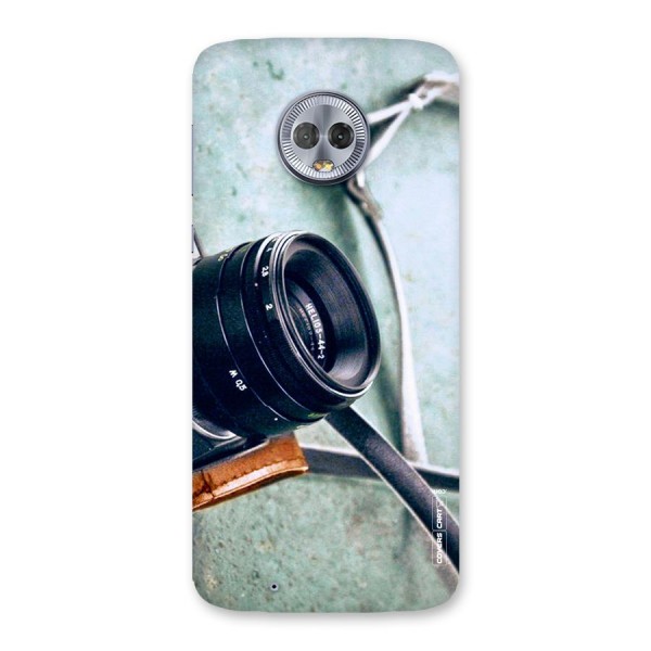 Leather Camera Lens Back Case for Moto G6