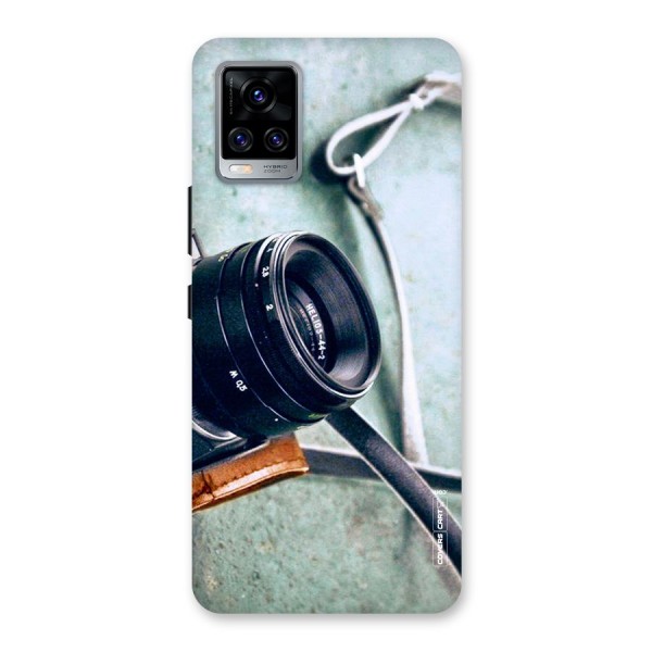 Leather Camera Lens Back Case for Vivo V20 Pro