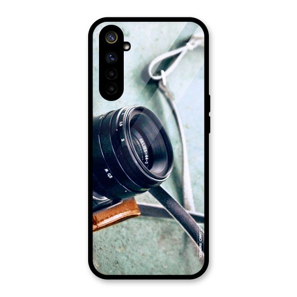 Leather Camera Lens Glass Back Case for Realme 6