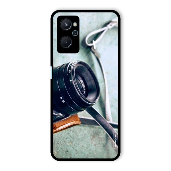 Leather Camera Lens Glass Back Case for Realme 9i