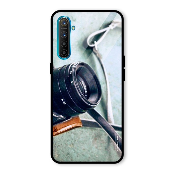 Leather Camera Lens Glass Back Case for Realme XT