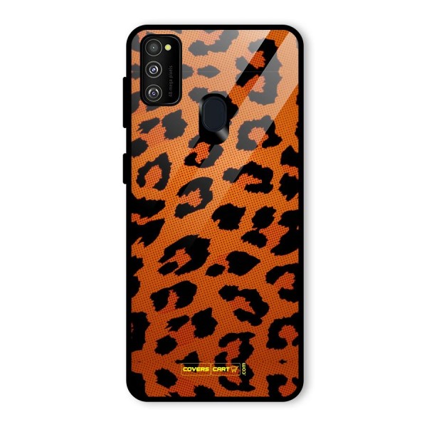 Leopard Glass Back Case for Galaxy M21