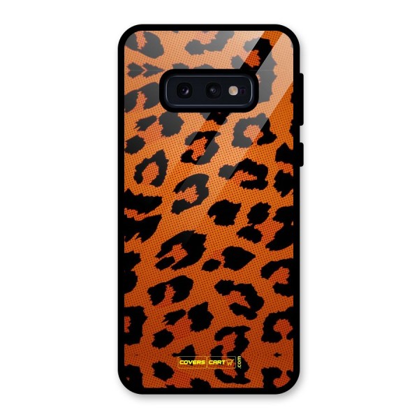 Leopard Glass Back Case for Galaxy S10e