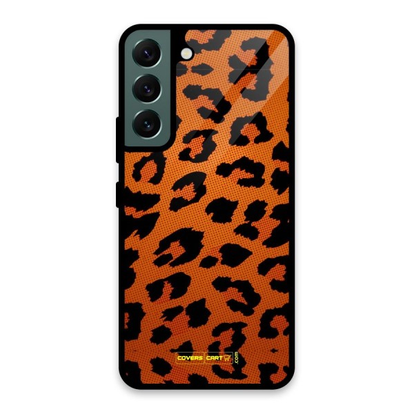 Leopard Glass Back Case for Galaxy S22 5G