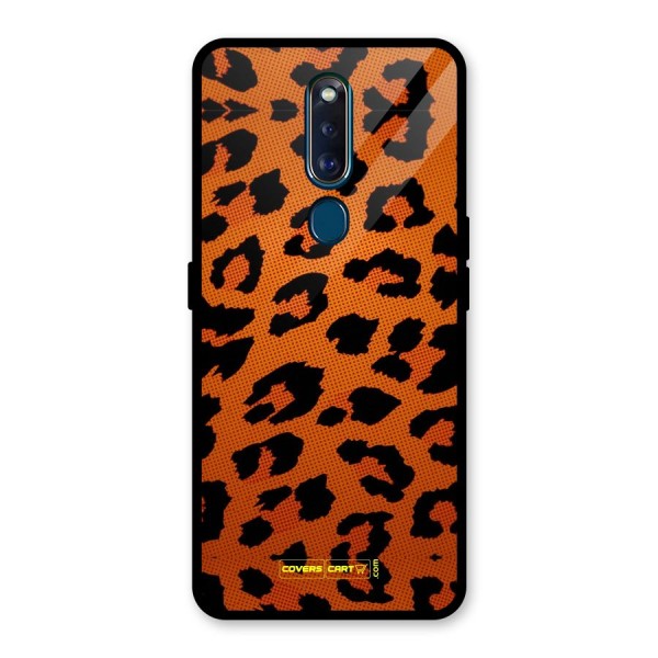 Leopard Glass Back Case for Oppo F11 Pro