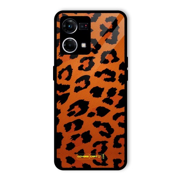 Leopard Glass Back Case for Oppo F21s Pro 4G