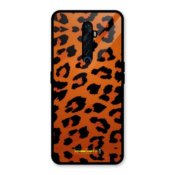 Leopard Glass Back Case for Oppo Reno2 Z