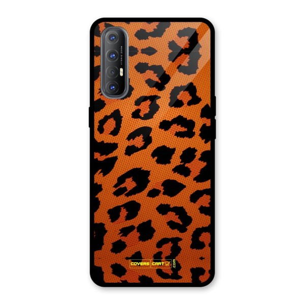 Leopard Glass Back Case for Oppo Reno3 Pro