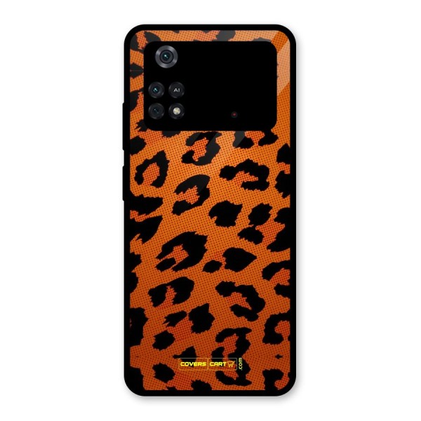 Leopard Glass Back Case for Poco M4 Pro 4G